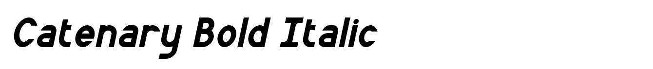 Catenary Bold Italic
